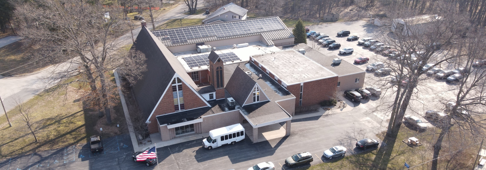 Aerial view of First Lutheran