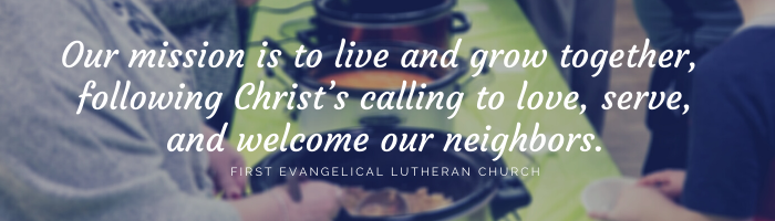 Our mission is to live and grow together, following Christ's calling to love, serve, and welcome our neighbors.